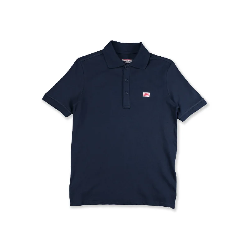 Men's Shirts with Custom MonogramsTMC Flag (1 inch) Polo - Navy