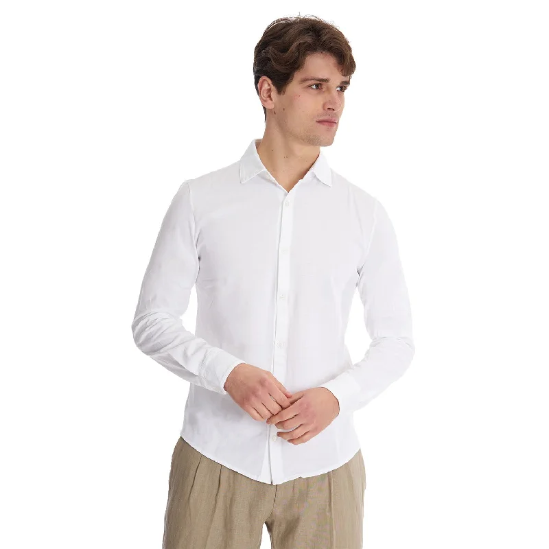 Men's Shirts with Graphic SleevesWHITE POLO SHIRT