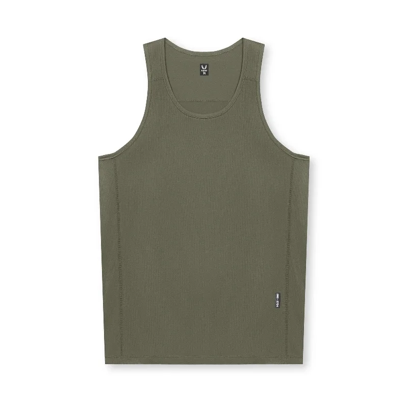 Men's Shirts with Surplice Hemlines0754. AeroSilver® Training Singlet - Olive