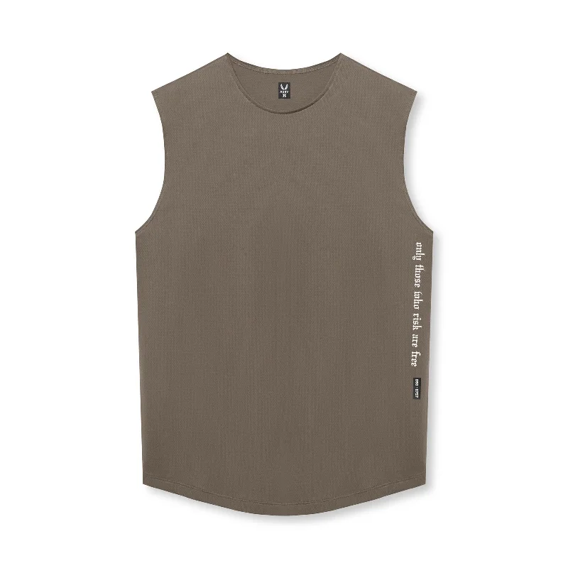 Men's Shirts with Wingtip Collars0757. AeroSilver® Cutoff Tank - Deep Taupe