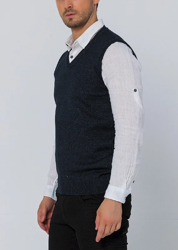 Men's Shirts for FishingClassic V-Neck Knitted Vest - Anthracite