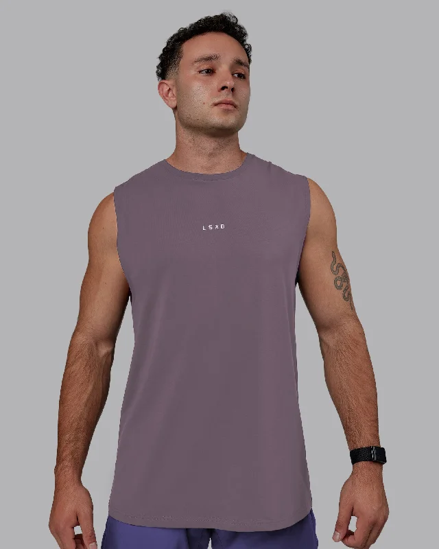 Men's Shirts with Logo EmbossmentsBase FLXCotton Tank - Purple Sage