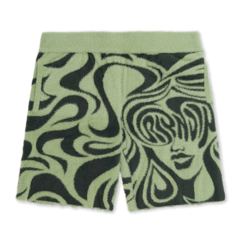 Men's High-Waisted Pants for a Retro StyleBeautiful Fomo Mohair Shorts (Pistachio)