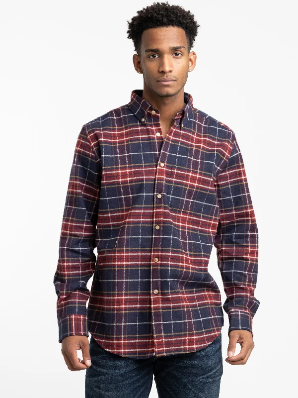 Men's French-Cuff Shirts for a Sophisticated EdgeBlue Check Station Shirt