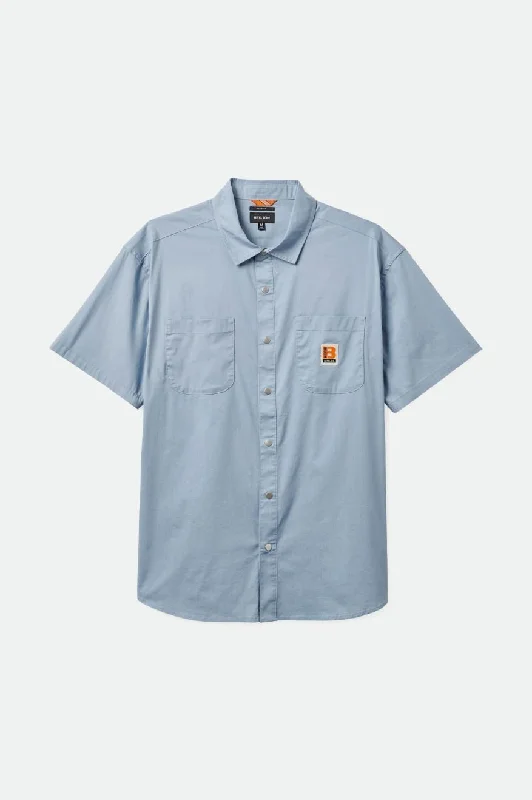 Men's Henley T-Shirts for a Casual TwistBuilders Mechanic S/S Shirt - Dusty Blue