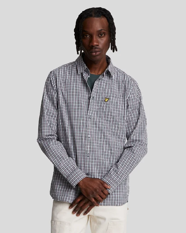 Men's Machine-Washable Shirts for ConvenienceChecked Gingham Shirt