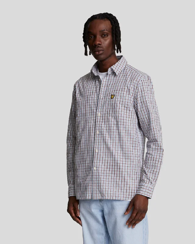 Men's Color-Blocking Shirts for a Statement LookChecked Gingham Shirt