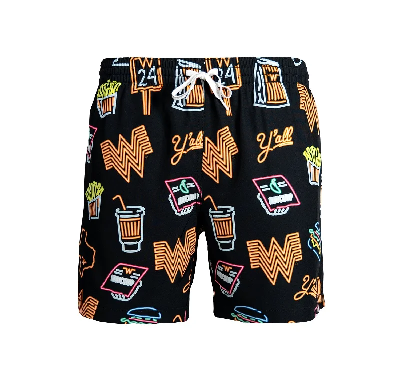 Men's Pants with Appliqué DetailsChubbies® Neon Lined Swim Trunks