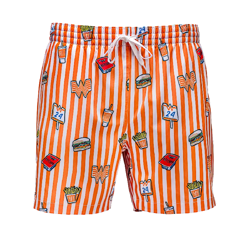 Men's Pants with Patch PocketsChubbies® Striped Lined Swim Trunks