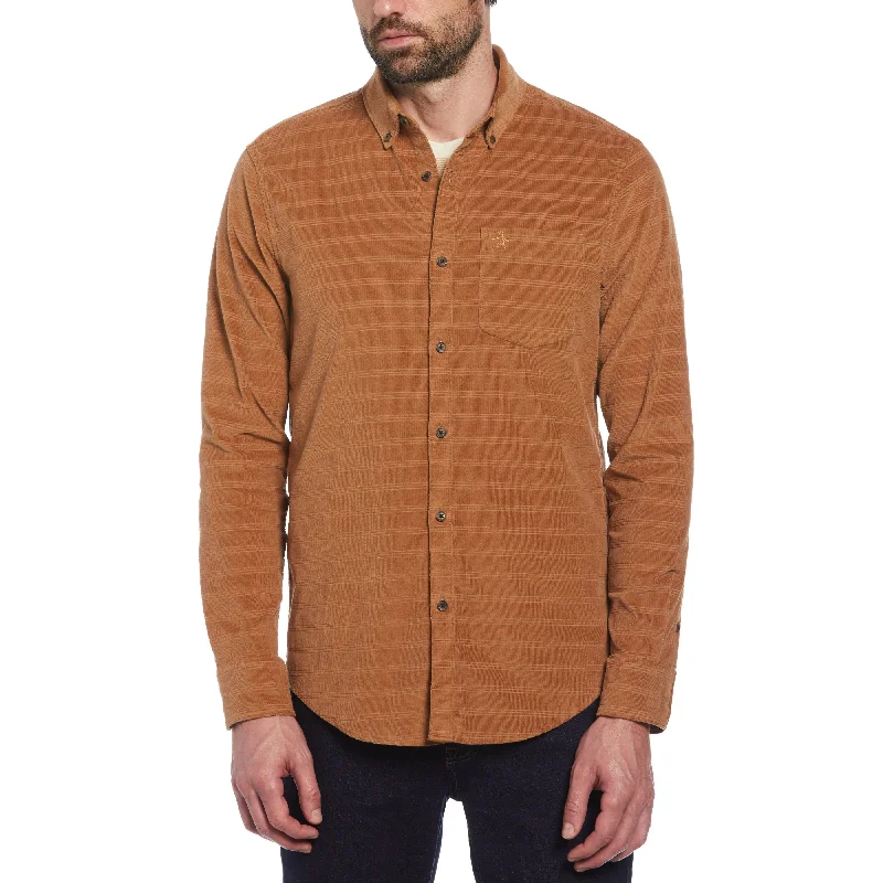 Men's Monochrome Shirts for a Minimalist VibeDobby Corduroy Shirt