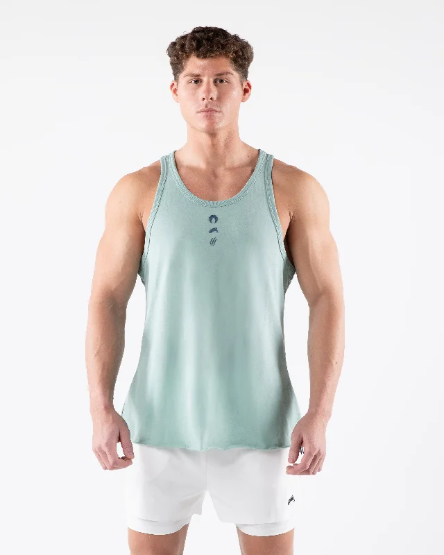 Men's Shirts with Graphic PrintsThree Pillar Tank - Celestial Blue