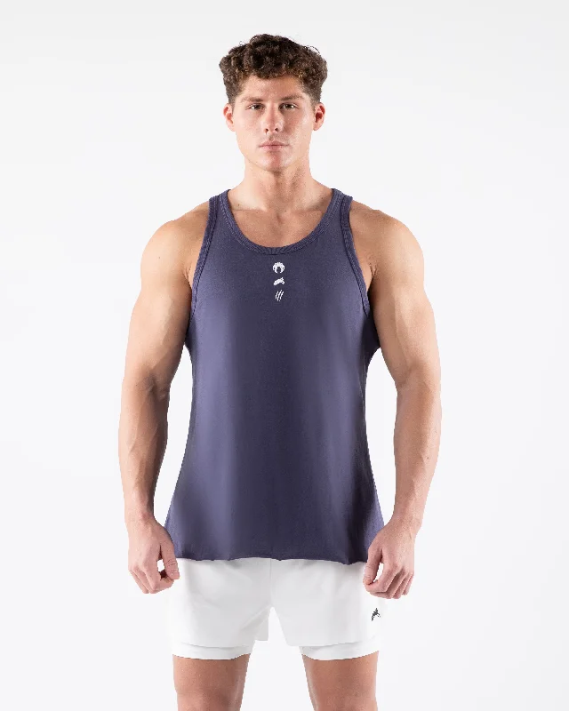 Men's Shirts with Animal PrintsThree Pillar Tank - Muted Purple