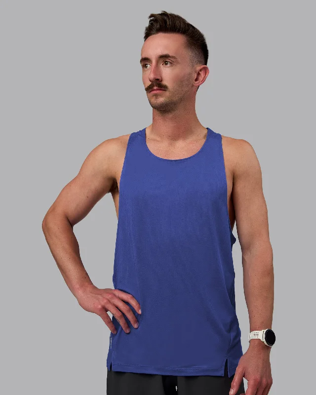 Men's Shirts with Contrast CollarsPace Running Tank - Power Cobalt