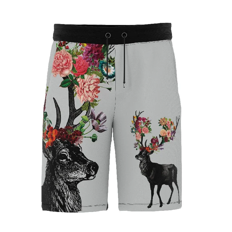 Men's Velcro-Closure Pants for ConvenienceSpring Itself Deer Shorts