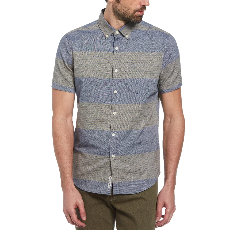 Men's Organic Cotton Shirts for Eco-ConsciousnessStripe Oxford Shirt