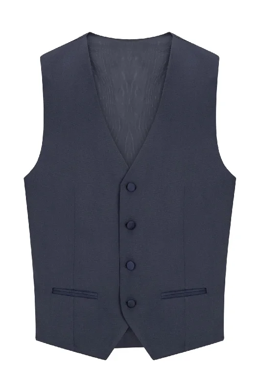 Men's Shirts with Graphic SleevesV Shaped Vest - Navy