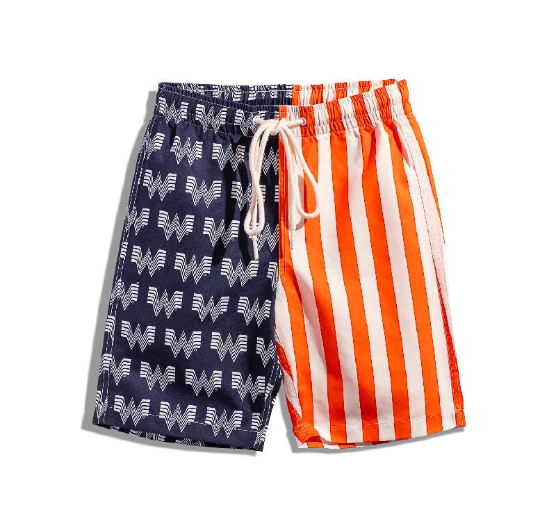 Men's Pants with Faux Leather PatchesYouth Whataburger Flag Swim Trunks