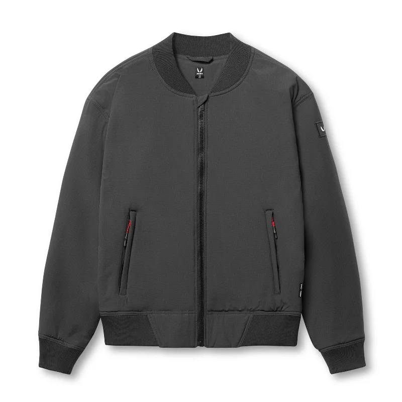 Men's Coats with Removable Linings0858. Ripstop Insulated Bomber Jacket - Space Grey