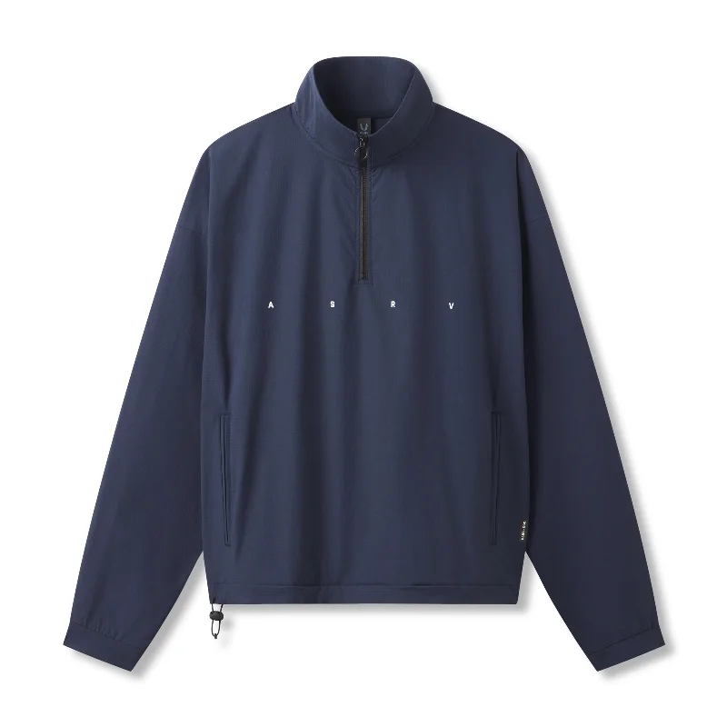 Men's Coats for Walking0970. Ripstop Quarter Zip Jacket - Navy