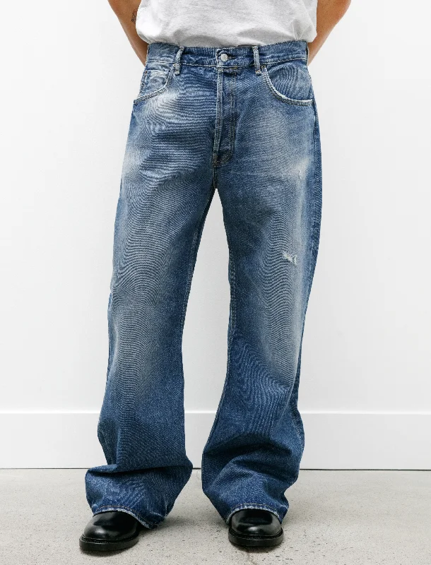 Men's Jeans with Pockets2021M Vintage Blue Mid Blue Jeans