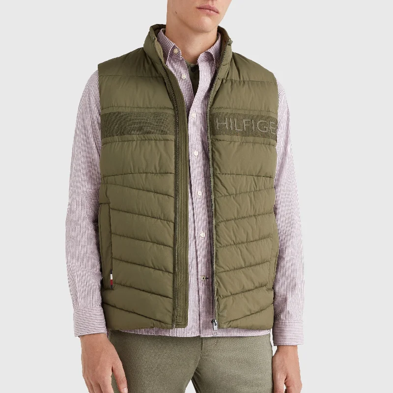 Men's Coats for Cold WeatherTommy Hilfiger - Branded Vest - Army Green