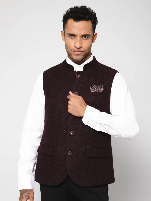 Men's Coats for Skinny MenMen Wine Waist Coat