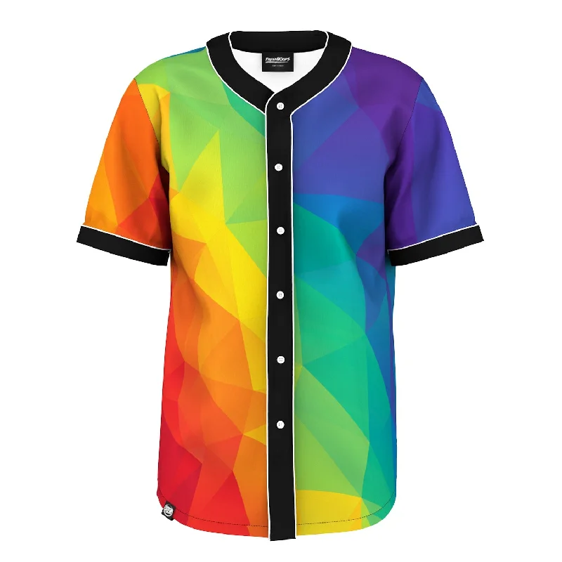 Men's Shirts with Chest PocketsCubes Rainbow Jersey