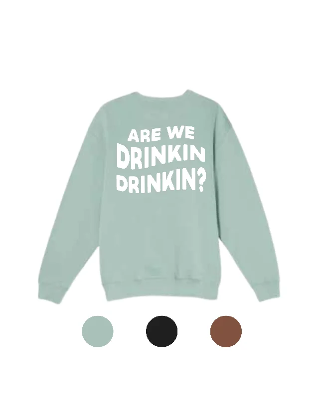 Men's Short-Sleeved ShirtsDrinkin' Drinkin' Crewneck