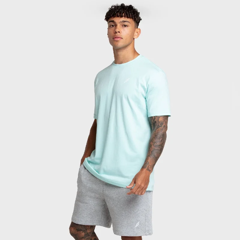 Men's Shirts for BoatingEssential Regular Fit Tee - Aqua Blue