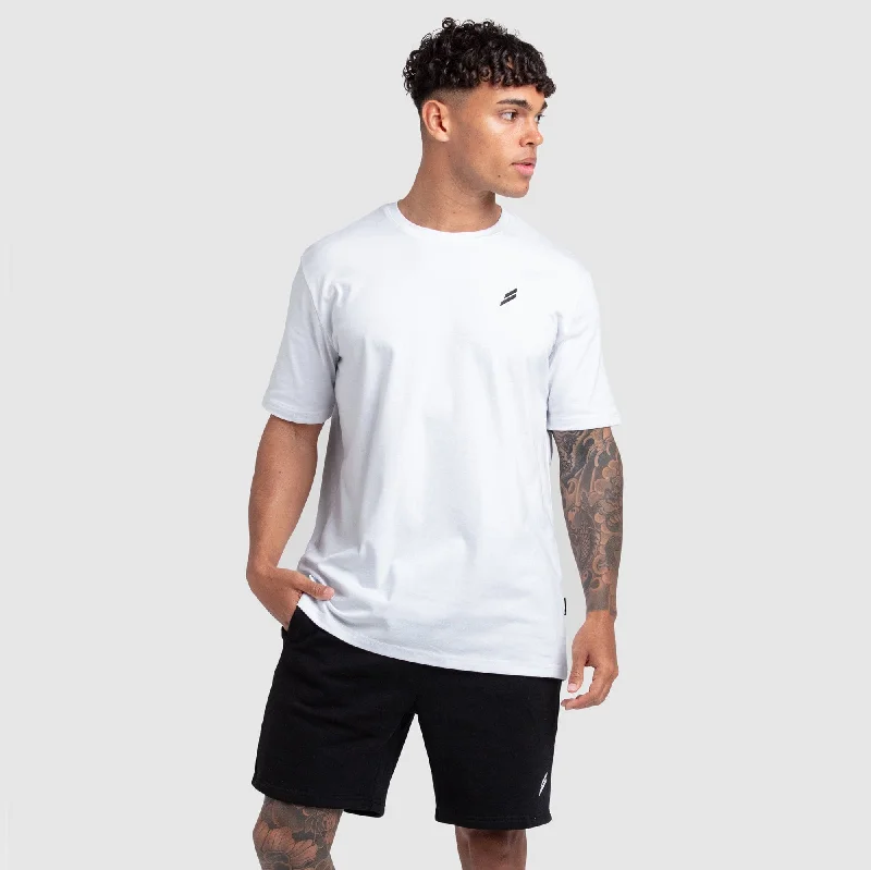 Men's Shirts with Full PlacketsEssential Regular Fit Tee - White