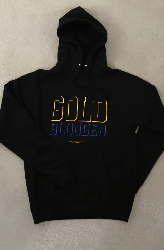 Men's Hoodies with LogoGold Blooded Eclipse (Men's Black/Royal Hoody)