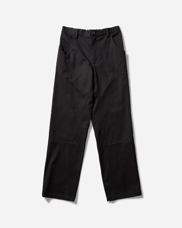 High-Quality Ripped Men's JeansDrill Pants Black