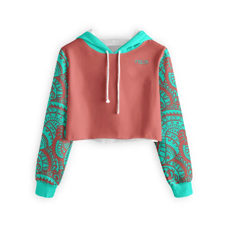 Men's Hoodies with Appliqué DetailsHiti Cropped Hoodie