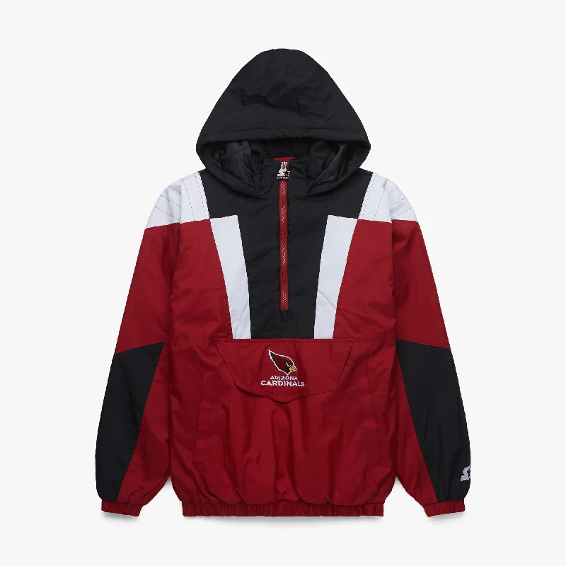 Men's Coats with Adjustable SleevesHOMAGE X Starter Cardinals Pullover Jacket