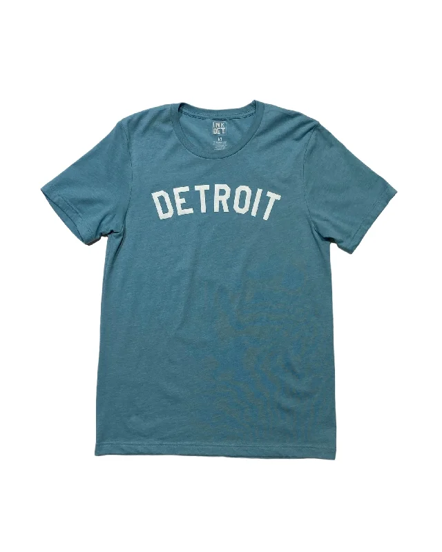 Men's Hoodies for GymInk Detroit Basic T-Shirt - Heather Blue