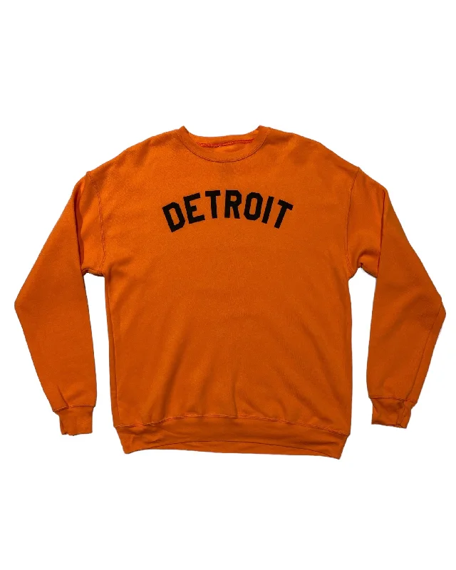 Men's Hoodies for Active LifestylesInk Detroit Crewneck Sweatshirt - Orange