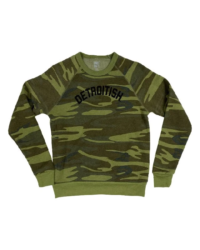 Men's Hoodies with Quilted LiningInk Detroit Detroitish Crewneck Sweatshirt - Camouflage