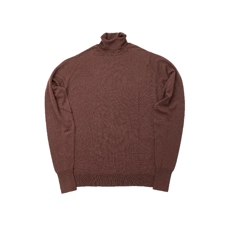 Men's Sweaters with Set-In SleevesJohn Smedley Richards Merino Wool Truffle Pullover