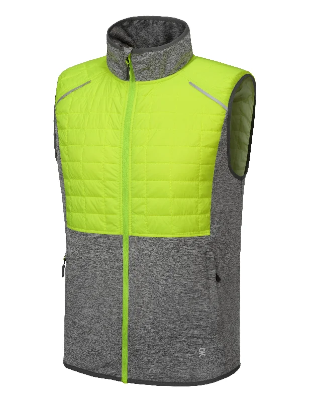 Men's Coats for Skinny MenMen's Lightweight reflective stripes Warm Vest