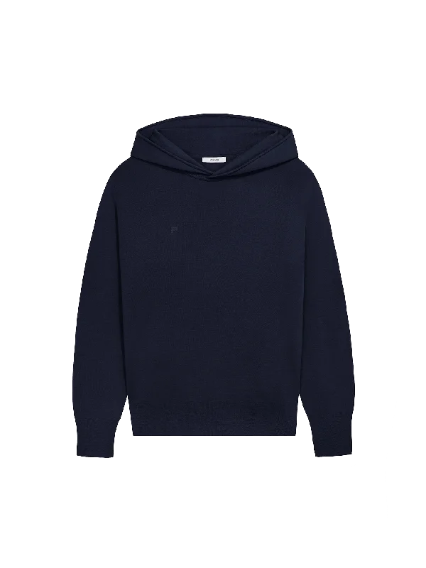 Men's Coats Made in the USAMens Regenerative Merino Wool Hoodie—navy