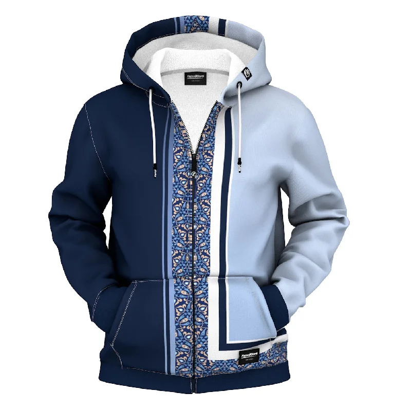 Men's Hoodies with Screen-Printed GraphicsMinimal Zip Up Hoodie