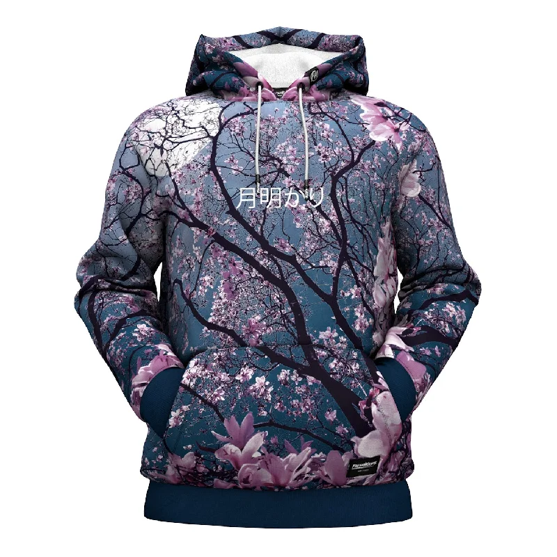 Men's Hoodies for Short MenMoonlight Blossom Hoodie