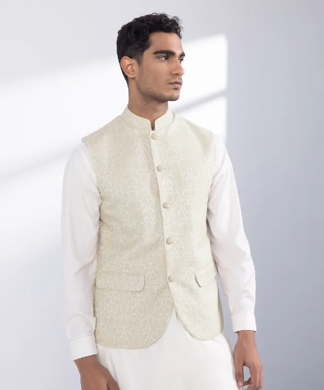 Men's Coats for SpringJamawar Waistcoat