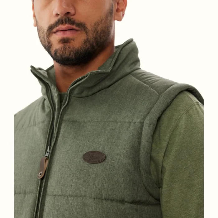 Men's Coats for TravelR.M.Williams - Patterson Creek Vest - Green Marle