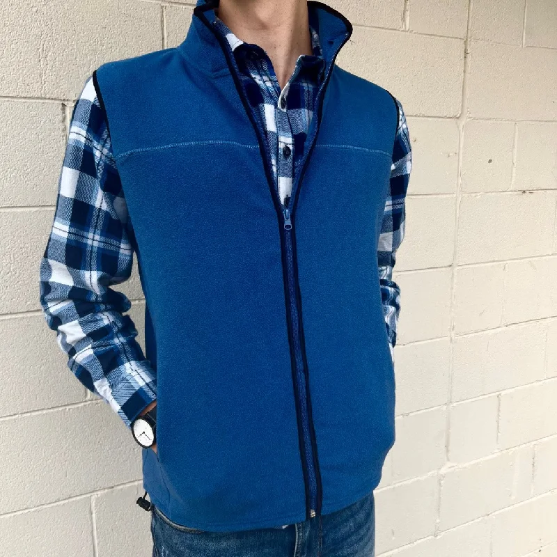 Modern Men's Field JacketsPolar Fleece Vest - Navy | Wine | Ocean Blue | Black