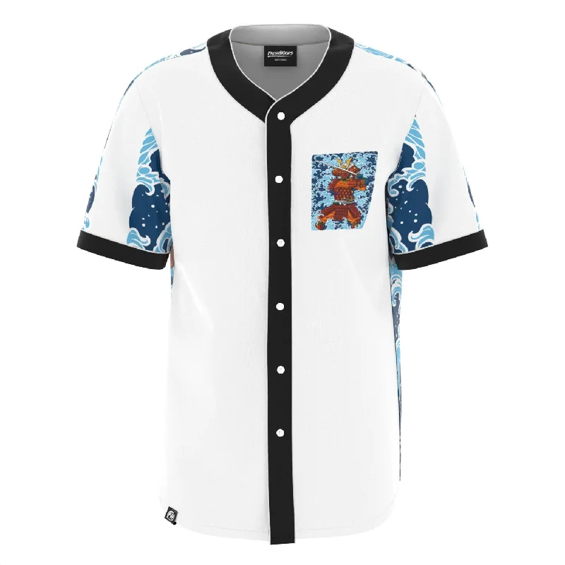 Men's Shirts with Embellished CollarsSamurai Wave Jersey