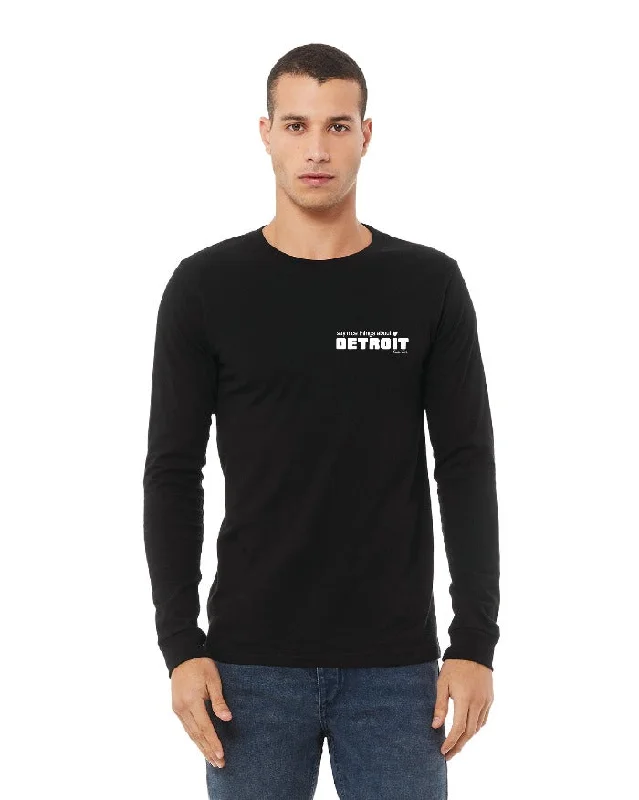 Men's Hoodies for Every BudgetSay Nice Things About Detroit Long Sleeve T-Shirt - Black