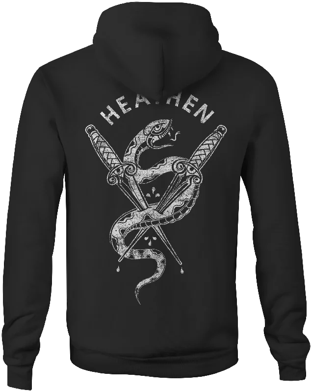 Men's Hoodies with Slim FitsSnake & Daggers Pullover Hoodie