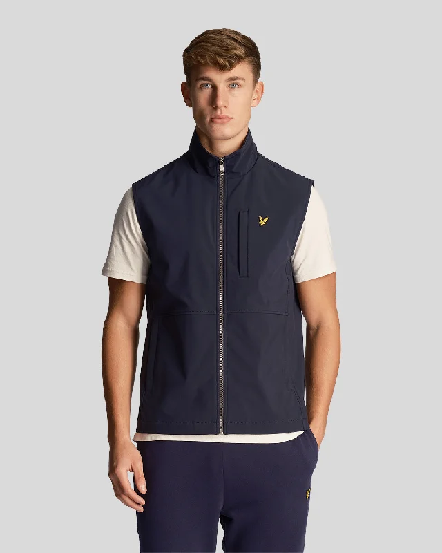 Men's Coats with Embroidered DetailsSoftshell Gilet