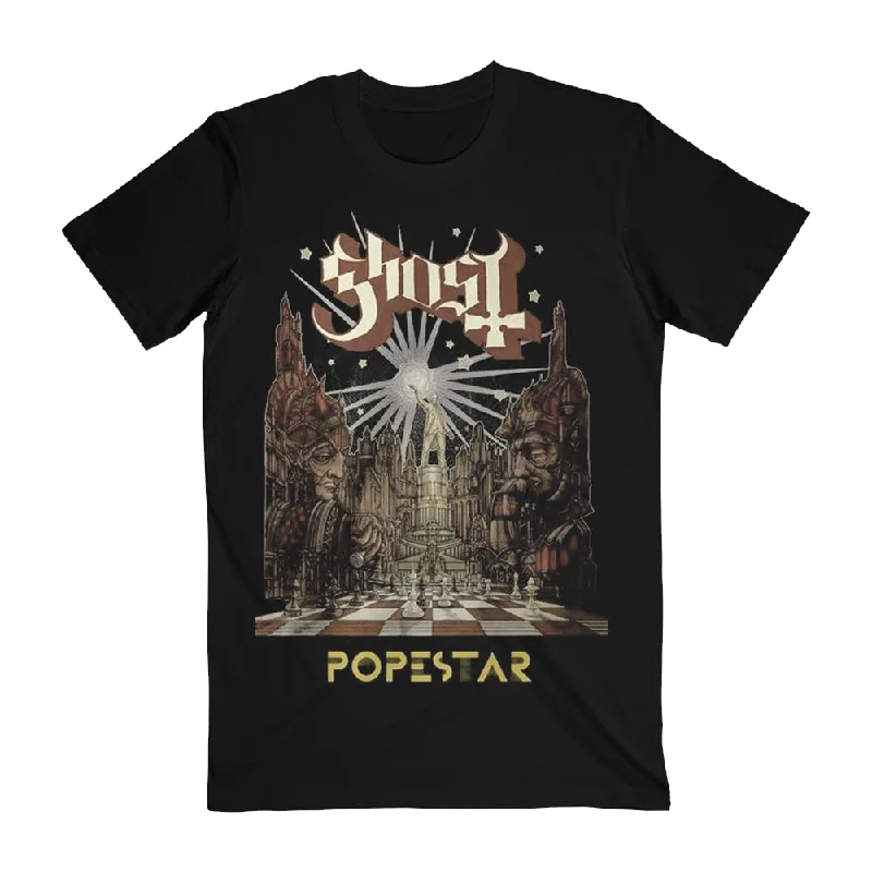 Men's Shirts with Appliquéd SleevesLightbringer / Popestar Tee